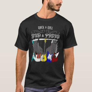 T-shirt Guitare Citation Rock & Roll Loud & Fière Guitare