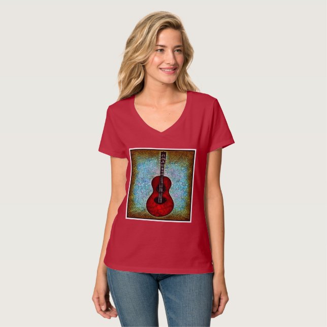 T-shirt guitare classique (Devant entier)