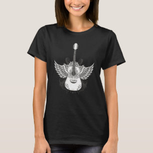 T-shirt Guitare Classique Tee Vintage 1960 Tenues Pour Hom