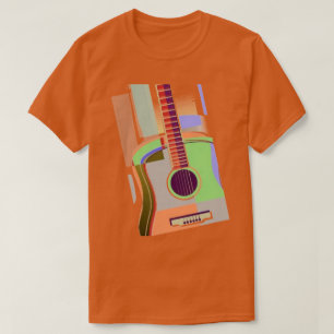 T-shirt guitare coloré