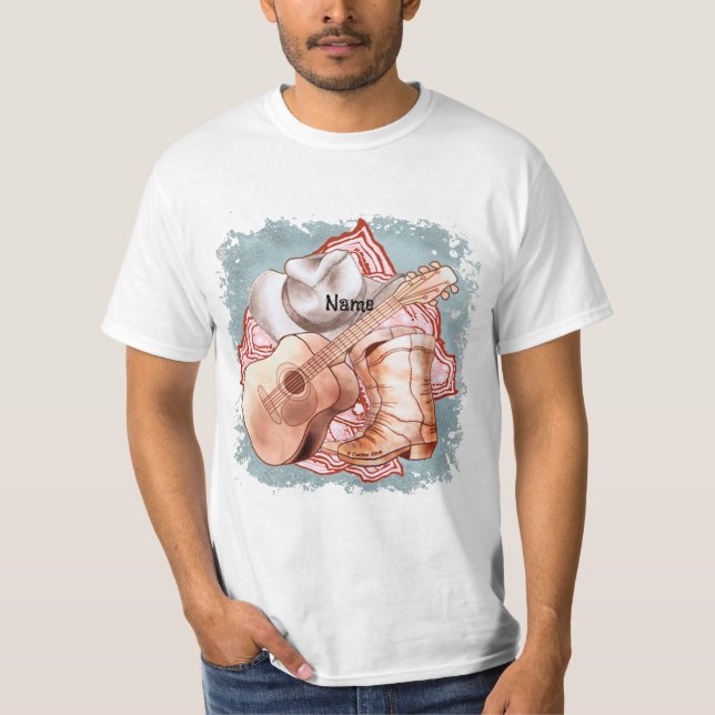 T-Shirt Guitare Country (Devant)