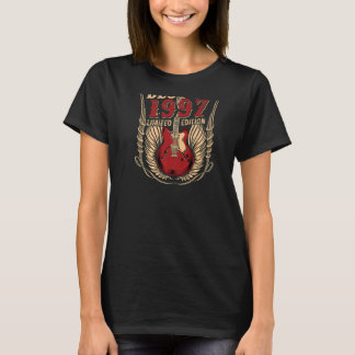 T-shirt Guitare D'Anniversaire De 25 Ans Meilleur De 1997