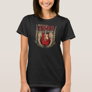 T-shirt Guitare D'Anniversaire De 83 Ans Meilleur De 1939