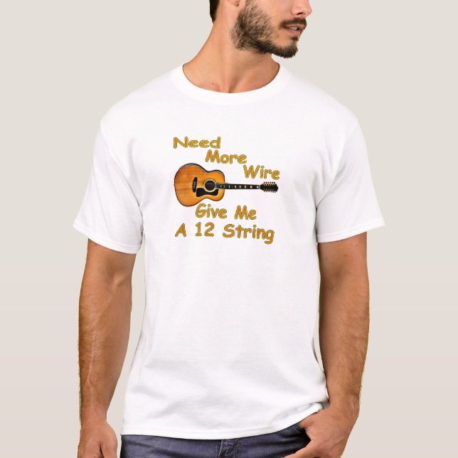 T-shirt Guitare de 12 ficelles (Devant)