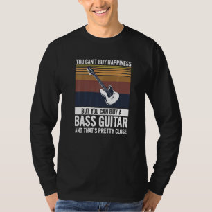 T-shirt Guitare De Basse Aux Instruments Pour Une Basse Gu