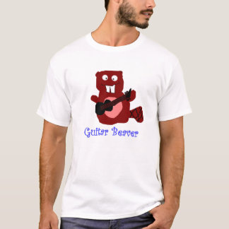 T-shirt guitare de castor