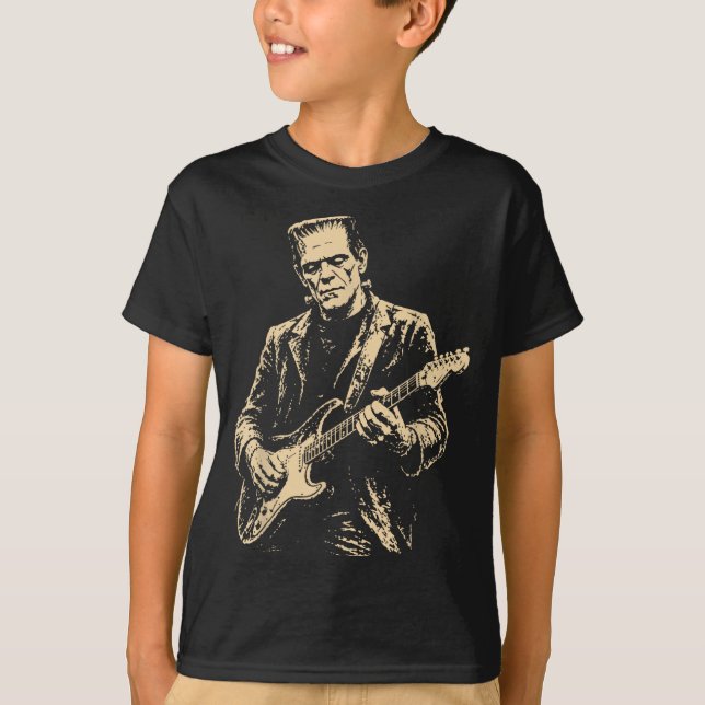 T-shirt Guitare de Frankenstein (Devant)