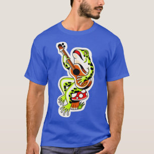 T-shirt Guitare de grenouille tatouage traditionnel