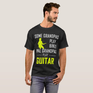 T-shirt Guitare de jeu de grand-papas de bingo-test de jeu