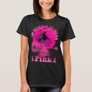 T-shirt Guitare De La Sorcière Du Cancer Du Sein En Octobr