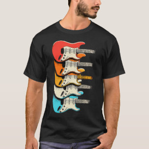 T-shirt Guitare de musique vintage Rock And Roll