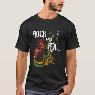 T-shirt Guitare de rock rock rock rock des années 80 Vint