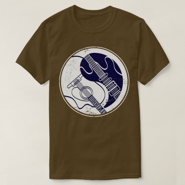 T-shirt Guitare de Yin Yang (Design devant)