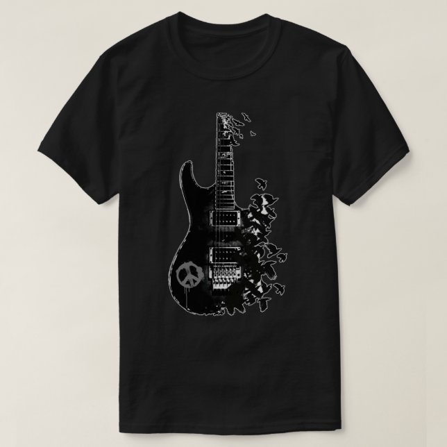 T-shirt Guitare du Corbeau (Design devant)