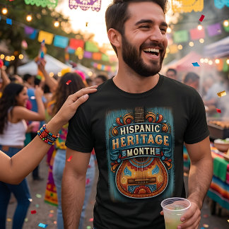 T-shirt Guitare du Mois du patrimoine hispanique
