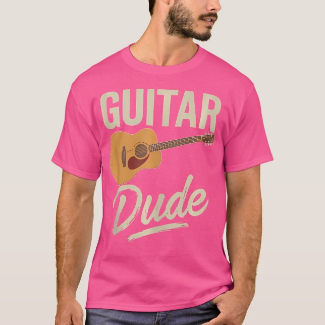 T-shirt Guitare Dude Guitariste Musique Musique Musique Mu (Devant)