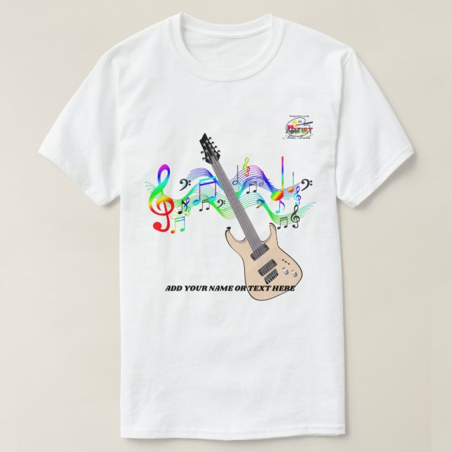 T-shirt Guitare électrique (Design devant)