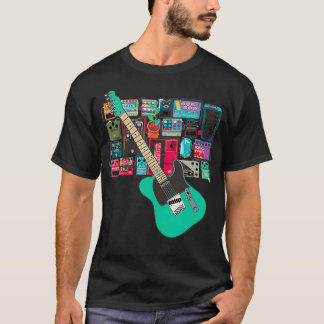 T-shirt Guitare électrique de guitare vintage Stompbox cad