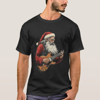 T-shirt Guitare électrique du Père Noël