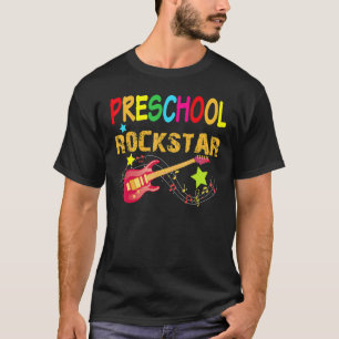 T-shirt Guitare électrique Preschool Rockstar retour à l'é