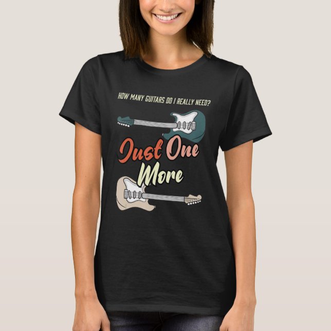 T-shirt Guitare électrique rétro graphique et guitariste (Devant)