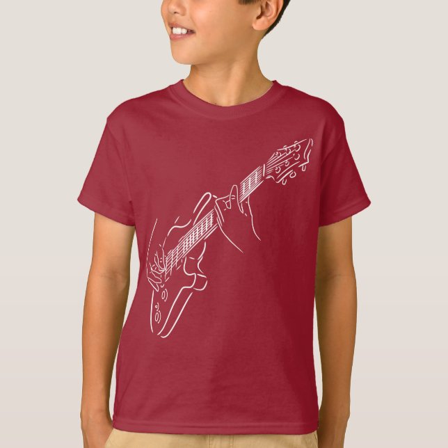 T-shirt Guitare électrique. Un cadeau pour un amateur de m (Devant)
