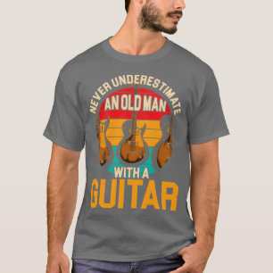 T-shirt Guitare électrique Vieux Homme Guitariste