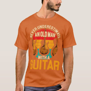T-shirt Guitare électrique Vieux Homme Guitariste