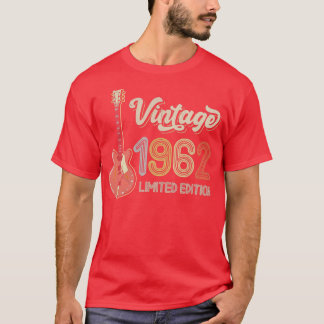 T-shirt Guitare électrique vintage 1962 pour les amateurs 