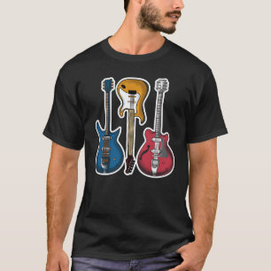 T-shirt Guitare électrique vintage classique Musicien