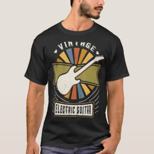 T-shirt Guitare électrique vintage classique rétro amour