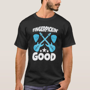 T-shirt Guitare électrique vraiment bonne avec les doigts