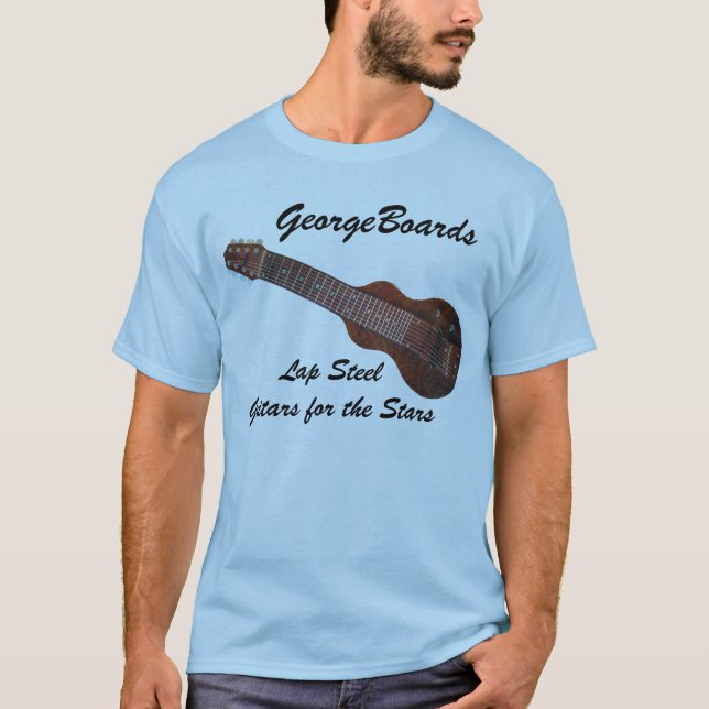 T-shirt Guitare en acier de George Boards (Devant)