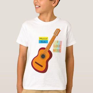 T-shirt Guitare Enfants. T-shirt musical
