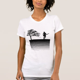 T-shirt Guitare et arbre