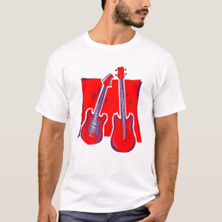 T-shirt guitare et basse red.png stylisé