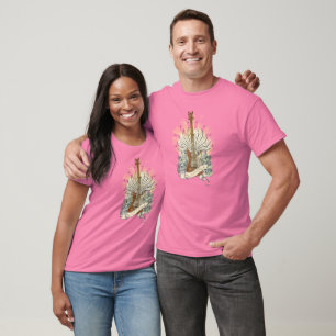 T-shirt Guitare et crâne classiques