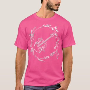 T-shirt Guitare florale1