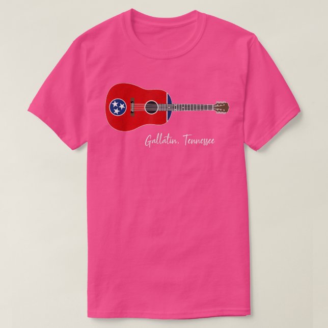 T-shirt Guitare Gallatin Tennessee  (Design devant)