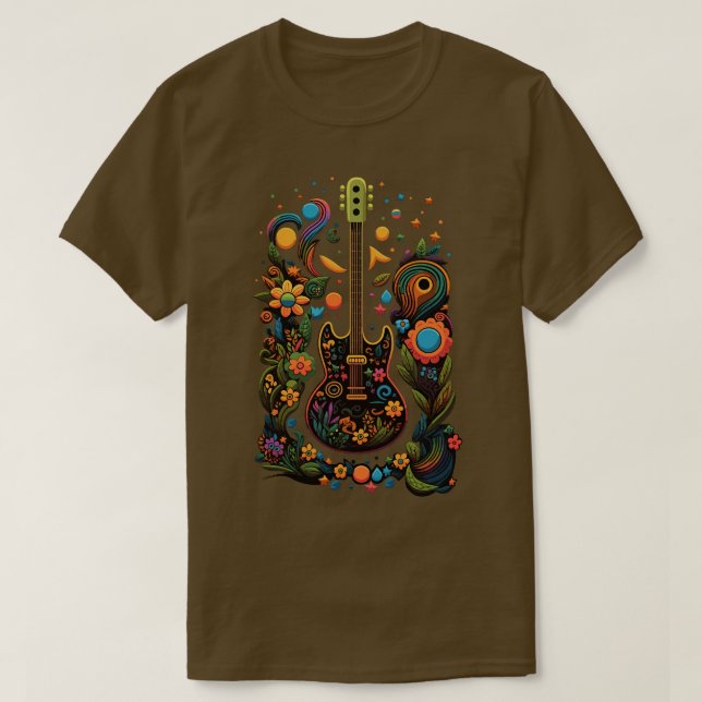 T-shirt Guitare Gift Guitariste Rock Concert Festival Guit (Design devant)