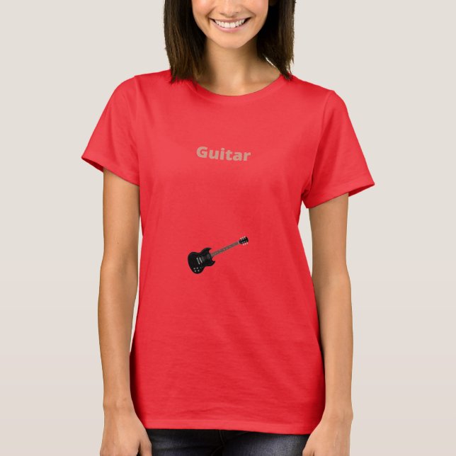 T-shirt Guitare - Guitare (Devant)