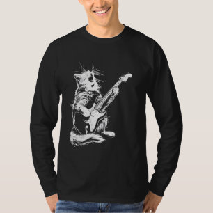 T-shirt Guitare guitariste de chat - Birman Papa Maman
