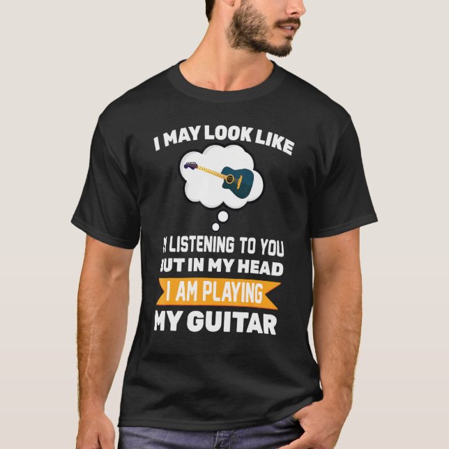 T-shirt Guitare - Guitariste - Musicien - Groupe - Vocalis (Devant)