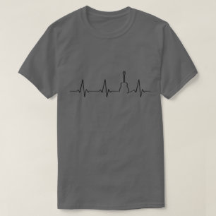 T-shirt Guitare Heartbeat  Guitariste 