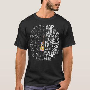 T-shirt Guitare Hippie Et Ceux Qui Furent Vus Dansant La P