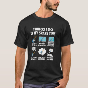 T-shirt guitare jeux faire en temps libre guitare guitare