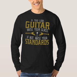 T-shirt Guitare Lecteur Guitariste Musical Instrument Vin
