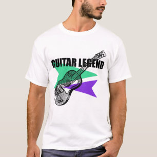 T-shirt Guitare Légende Retro Vintage Illustration Tee