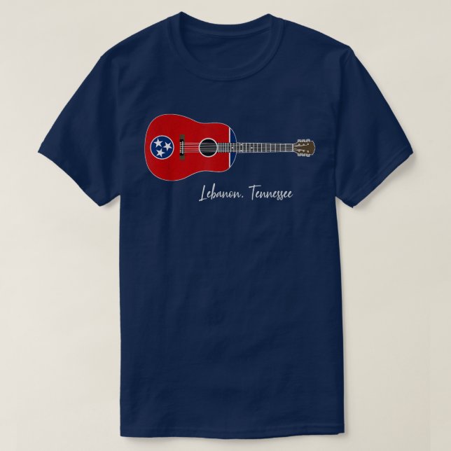 T-shirt Guitare libanaise du Tennessee (Design devant)