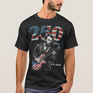 T-shirt Guitare Lincoln USA 250 Ans 250e Anniversaire